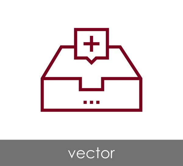 Icono de archivo ilustración — Vector de stock