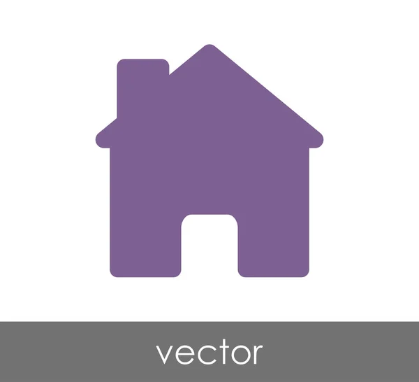 Home building icon — Stock Vector