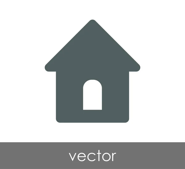 Icono del edificio de casa — Vector de stock