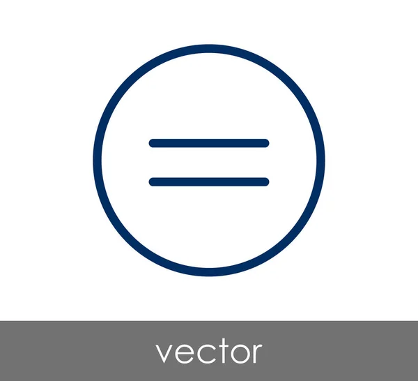 Ícone de marca igual — Vetor de Stock