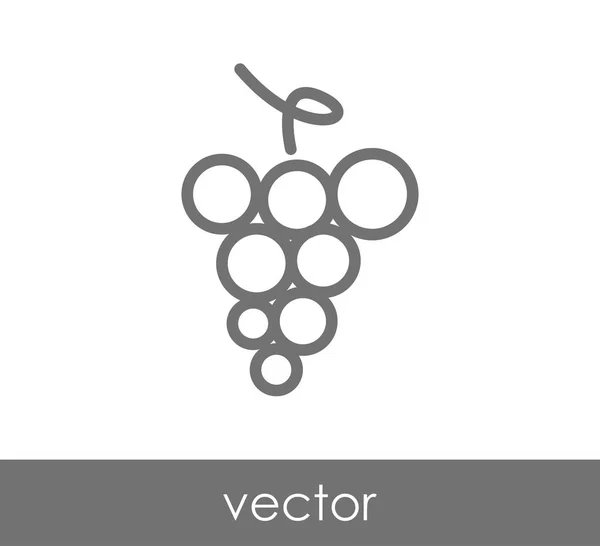 Ícone de cachos de uvas — Vetor de Stock