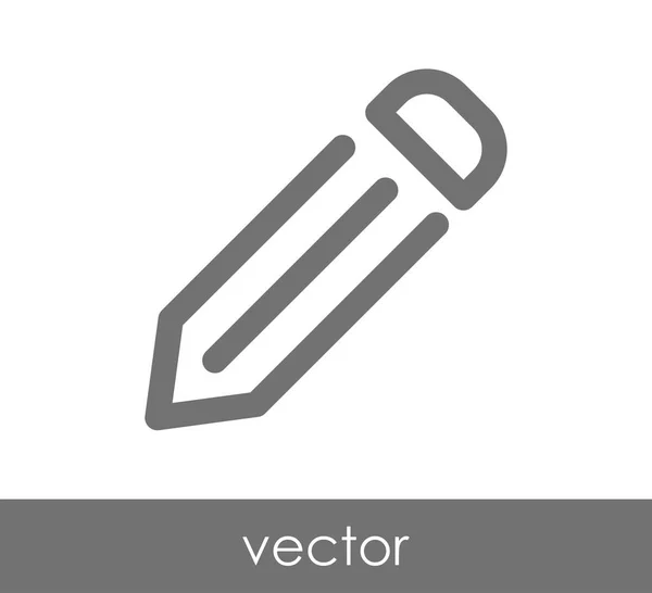 Bewerken pictogram met potlood — Stockvector