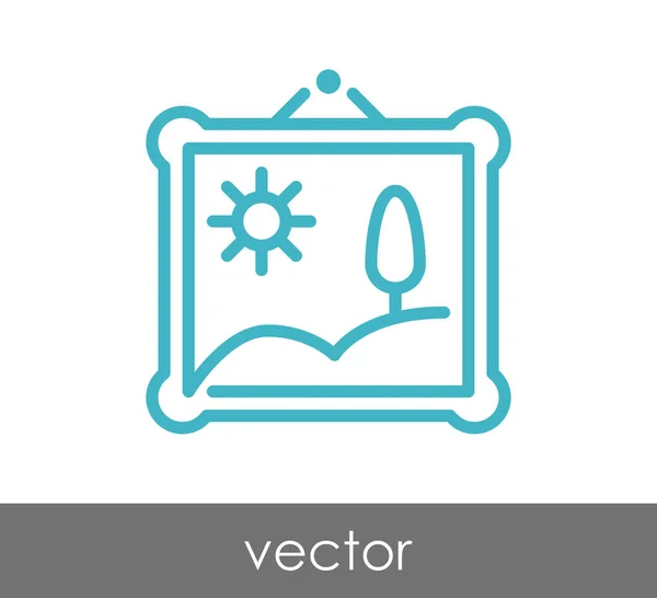 Icono de marco rectangular — Vector de stock