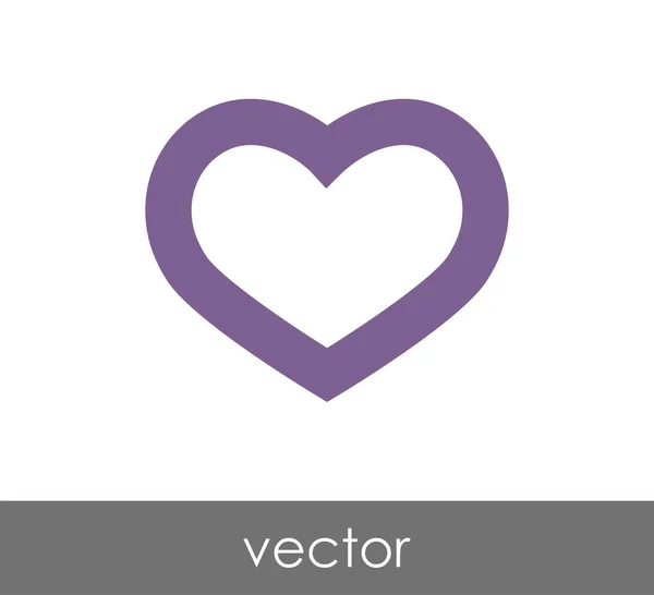 Проста ікона серця — стоковий вектор
