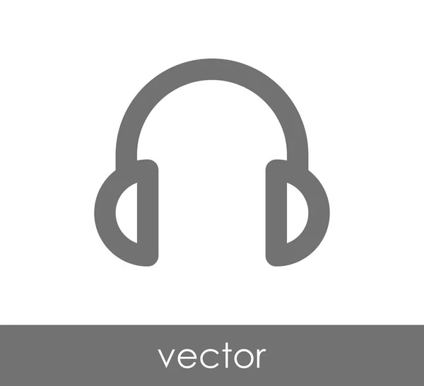 Design des Kopfhörer-Symbols — Stockvektor