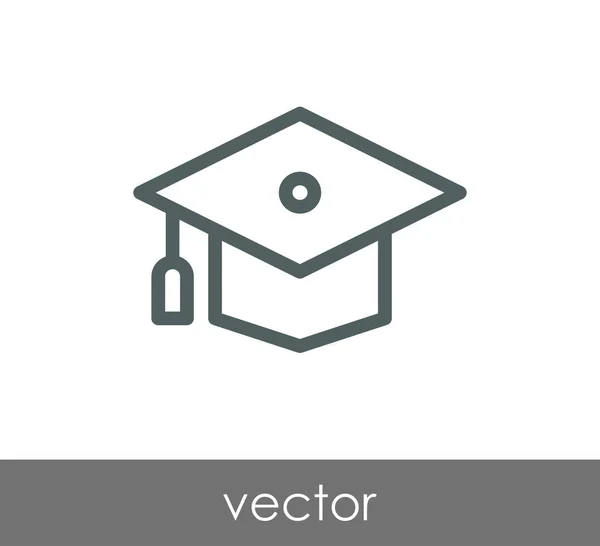 Icono de la tapa de graduación — Vector de stock