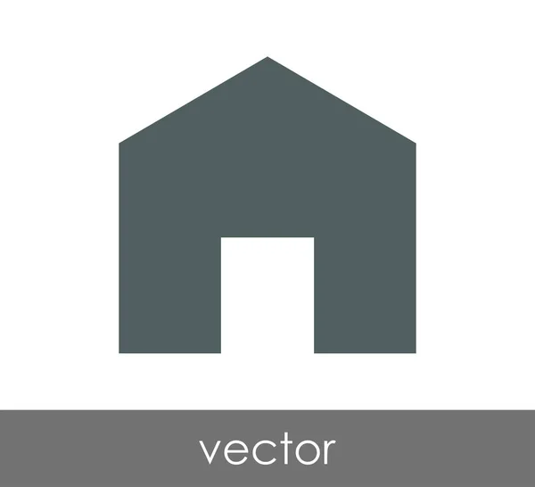 Icono del edificio de casa — Vector de stock