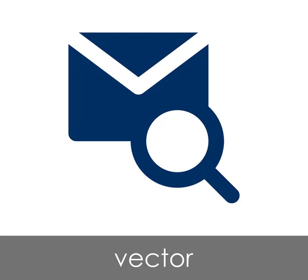 Ícone de e-mail pesquisa — Vetor de Stock