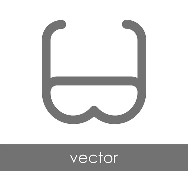 Eyeglasses flat icon — Stock Vector
