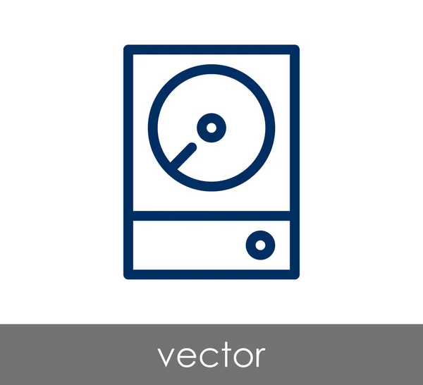 Icona del disco di archiviazione — Vettoriale Stock