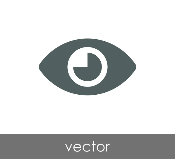 Ikona lidského oka — Stockový vektor