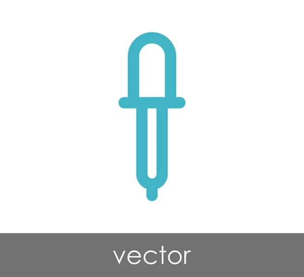 Pipette Web-Symbol — Stockvektor