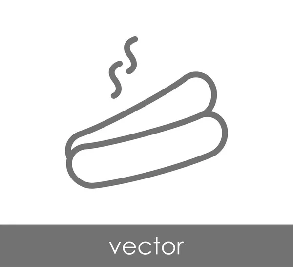 Illustration zum Hotdog-Symbol — Stockvektor