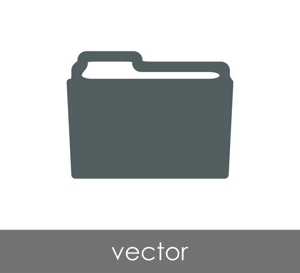 Carpeta icono web — Vector de stock