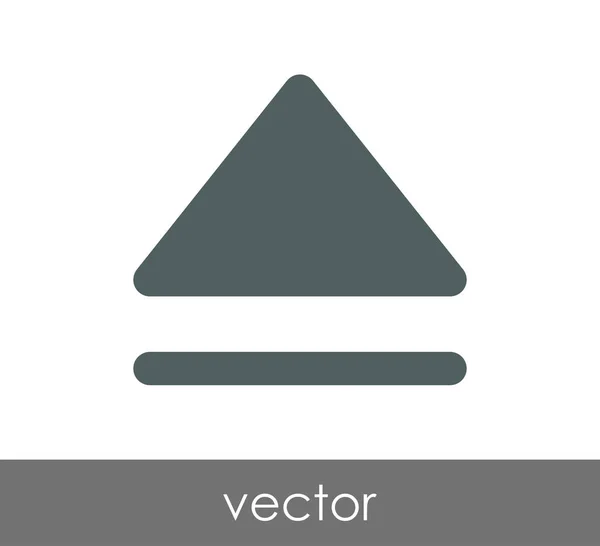 Platte pictogram uitwerpen — Stockvector