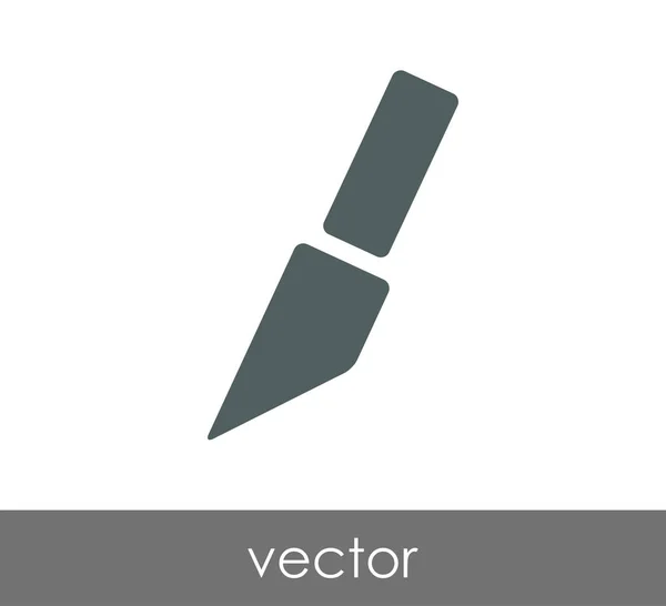 Návrh nůž ikony — Stockový vektor