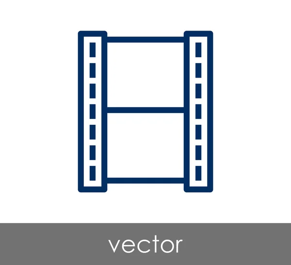 Ontwerp van het pictogram van de film — Stockvector