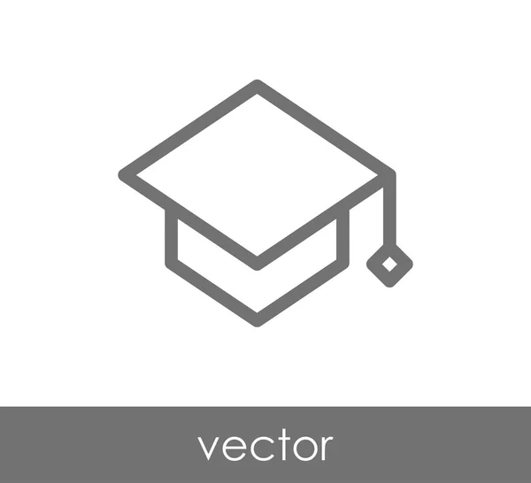 Icono de la tapa de graduación — Vector de stock