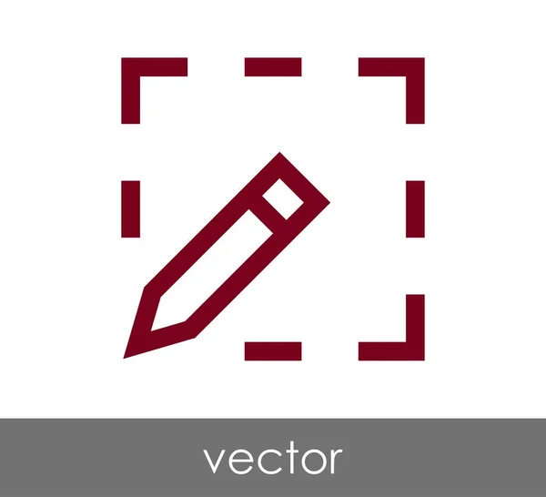 Edit icon with pencil — Stock Vector