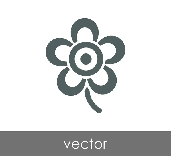 Illustration icône fleur — Image vectorielle