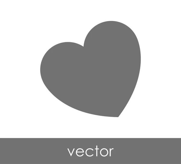 Icône coeur simple — Image vectorielle