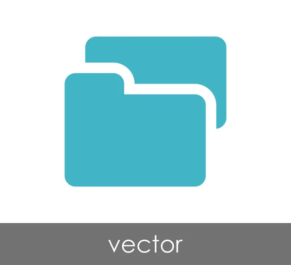 Carpeta icono web — Vector de stock