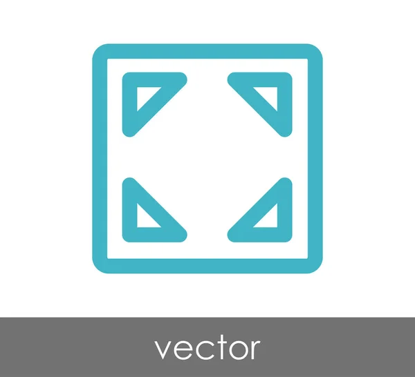 Ampliar icono de ventana de aplicación — Vector de stock