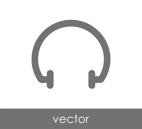 Diseño de icono de auriculares — Vector de stock