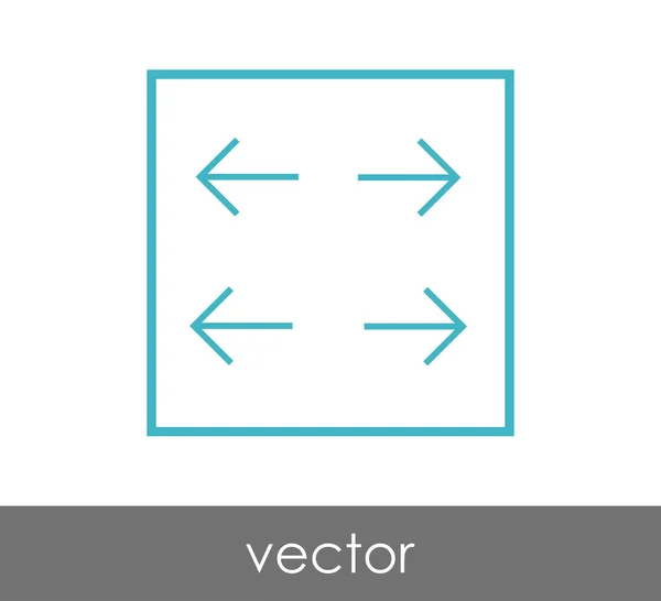 Ampliar icono de ventana de aplicación — Vector de stock