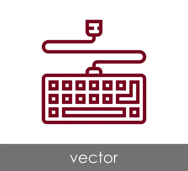 Design do ícone do teclado — Vetor de Stock