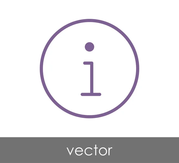 Informatiepictogram teken — Stockvector