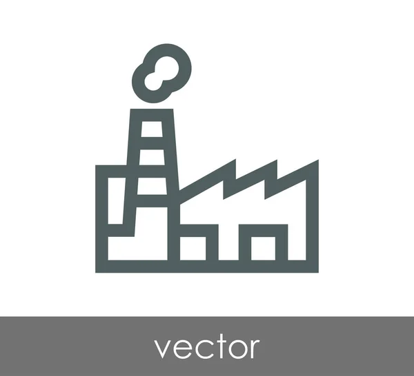 Icono de fábrica industrial — Archivo Imágenes Vectoriales