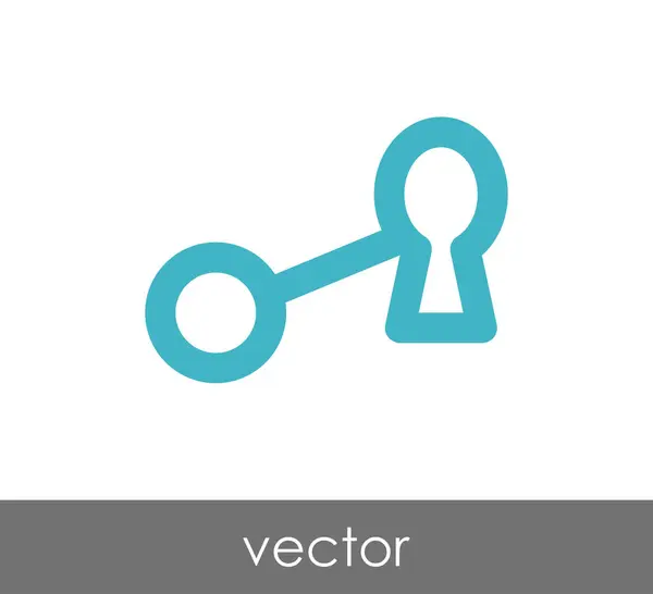 Diseño del icono clave — Vector de stock