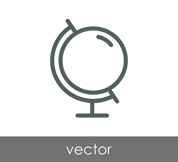 Ícone web terra — Vetor de Stock