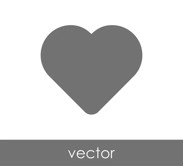 Simple icono del corazón — Vector de stock