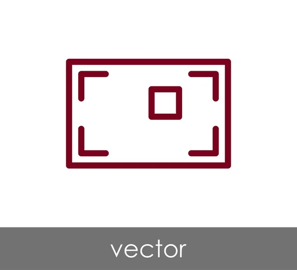 Icono de enfoque de cámara — Vector de stock