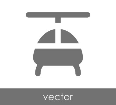 Helikopter simgesi illüstrasyon