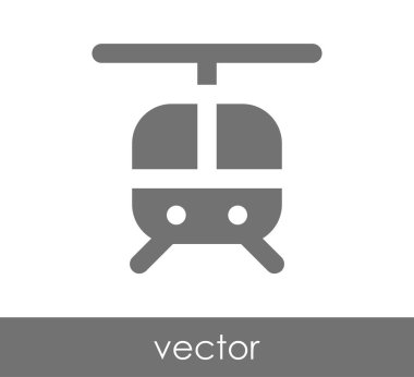 Helikopter simgesi illüstrasyon