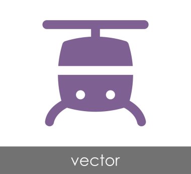 Helikopter simgesi illüstrasyon