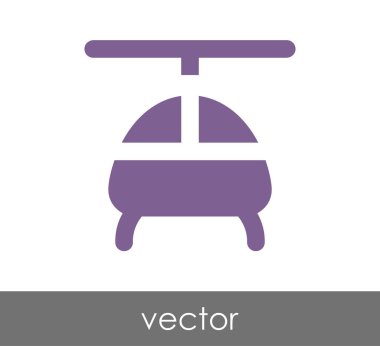 Helikopter simgesi illüstrasyon