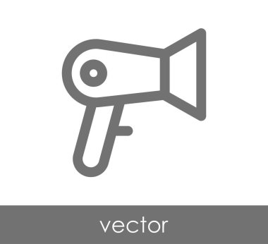 saç kurutma makinesi siluet simge