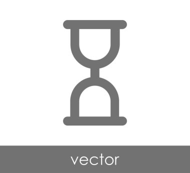 Kum saati simgesi illüstrasyon