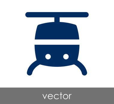 Helikopter simgesi illüstrasyon