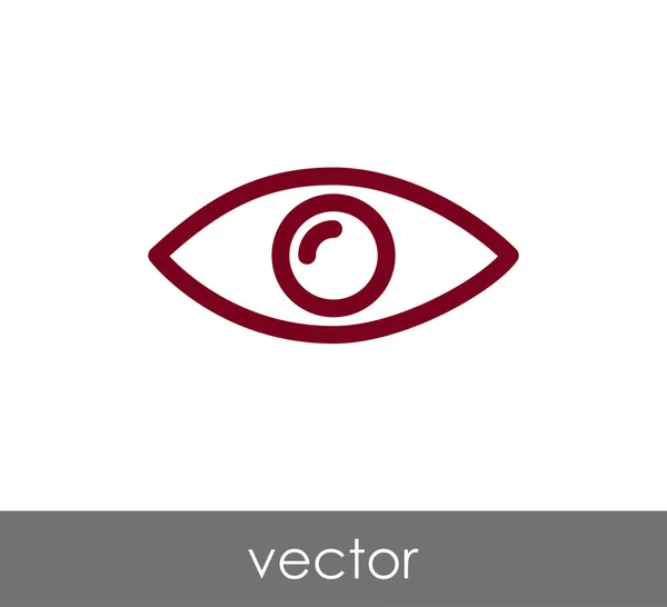 Ikona lidského oka — Stockový vektor