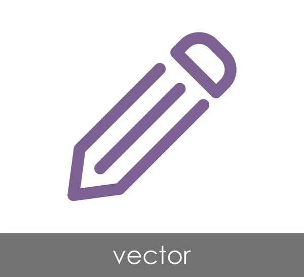 Editar icono con lápiz — Vector de stock