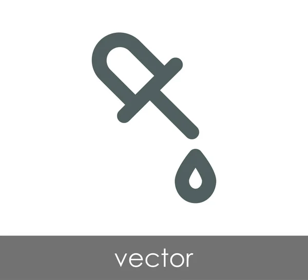 Cuentagotas icono web — Vector de stock