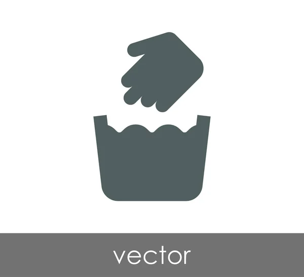 Handwäsche-Ikone — Stockvektor