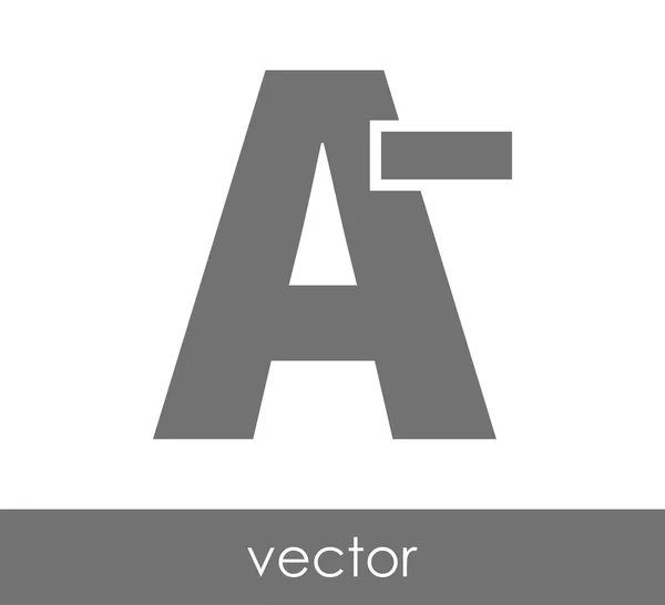 Moins l'icône de grade — Image vectorielle