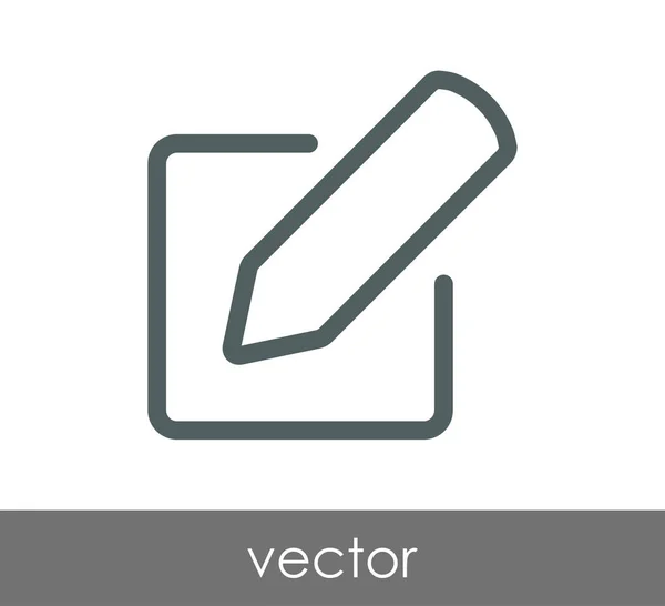 Edit icon with pencil — Stock Vector