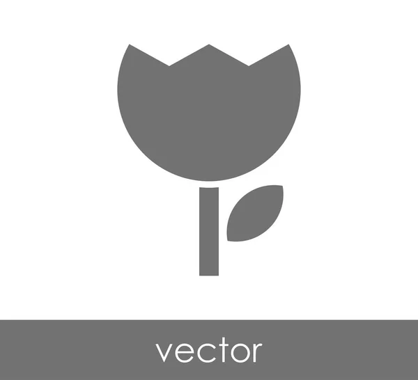 Icono de flor ilustración — Vector de stock